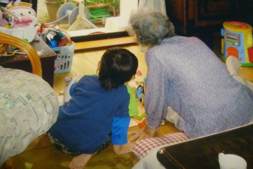 祖母と息子